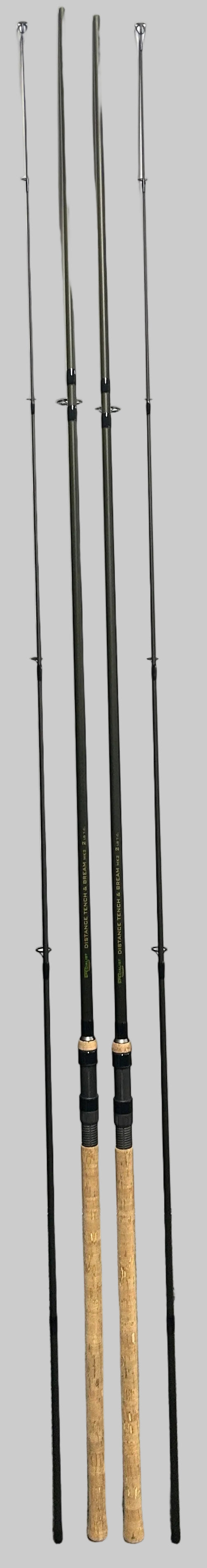 Tench Rods Drennan Specialist Distance Tench and Bream MKII 12ft 2lb Rods x2 *Ex ...