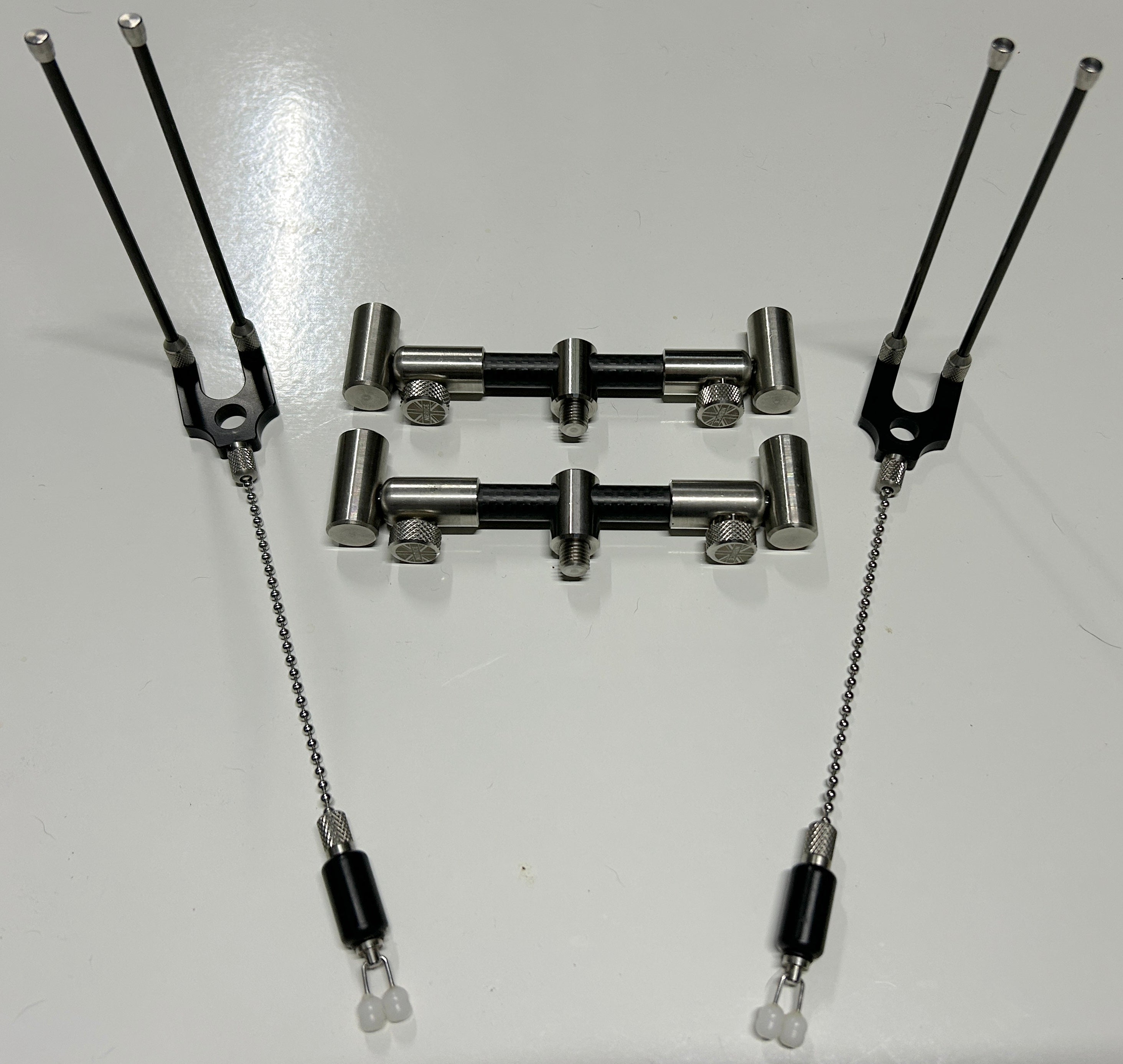 NBRICE Carbon 2 Rod Adjustable Buzzbars + Bankstiks + Snag Ears + Hangers