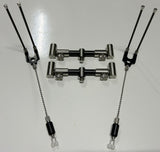 NBRICE Carbon 2 Rod Adjustable Buzzbars + Bankstiks + Snag Ears + Hangers