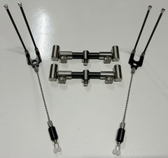 NBRICE Carbon 2 Rod Adjustable Buzzbars + Bankstiks + Snag Ears + Hangers