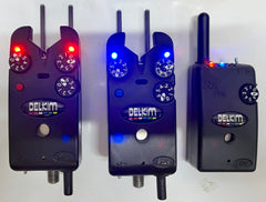 Delkim TXi Plus Bite Alarms Red & Blue + Snag Ears + RX Pro Plus Receiver