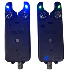 Delkim EV-D Bite Alarms Green & Blue