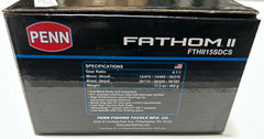 PENN Fathom II Casting Special 15SDCS Bait Casting Reel *Ex-Display*