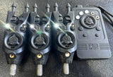Nash Siren R3 Bite Alarms White X3 + Receiver