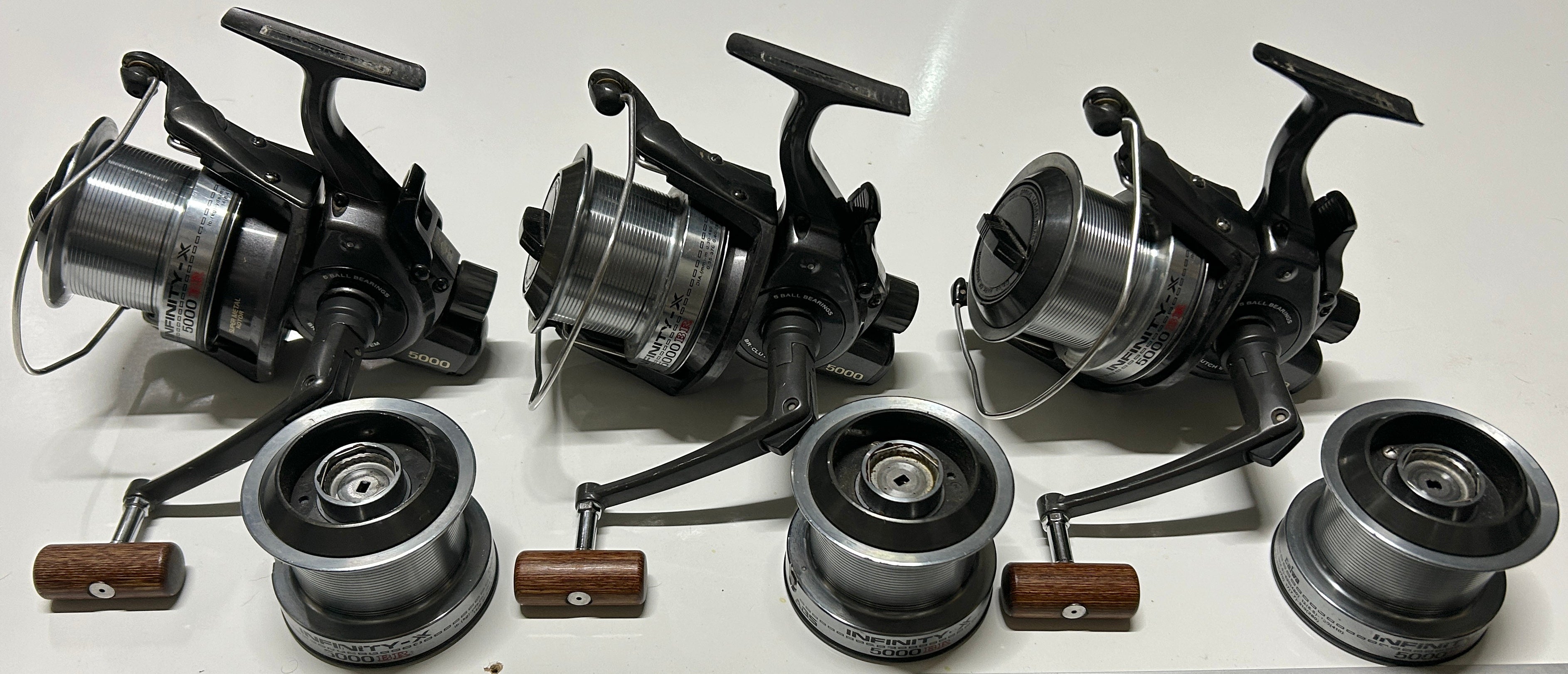 Daiwa Infinity X 5000 BR Reels + Spare Spools X3