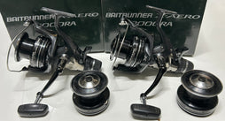 Shimano Baitrunner X-Aero 8000 RA Reels + Boxes + Spare Spools X2
