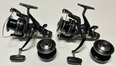 Shimano Baitrunner X-Aero 8000 RA Reels + Boxes + Spare Spools X2