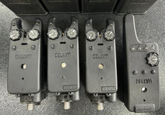 Delkim TXi-D V2 Bite Alarms X3 + D-Lok's + RX-D Receiver Boxed