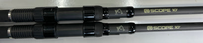 Nash Scope Shrink 10ft 4.5lb Carp Rods X2
