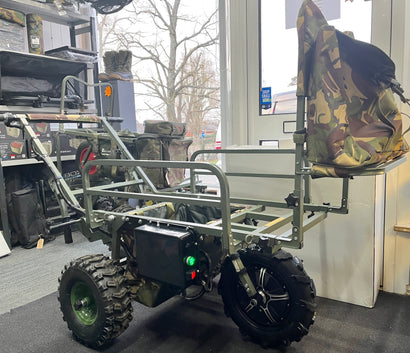 Carp Porter Big Boy Tri Porter DPM + Elec-Trek Outpace 40v Electric Barrow