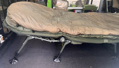 Nash Indulgence 4 Leg Bedchair + Frostbite+ Subzero Sleeping Bag