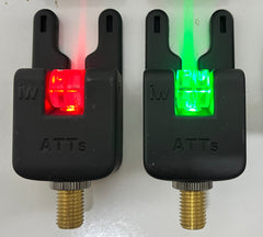ATTS i.W Bite Alarms Green & Red + ATTX Deluxe Receiver