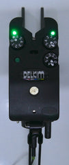Delkim TXi Plus Bite Alarm Green + Snag Ears + D-Lok + Slimlite