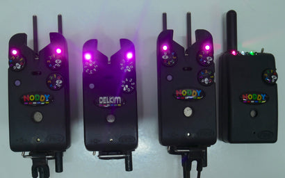 Delkim TXi Plus Bite Alarms Purple X3 + Receiver + Extras