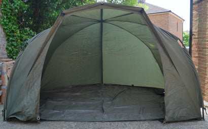 Trakker Tempest Brolly Mk1 + Mozzi + Skull Cap + G/S + Wrap *Ex-Display*