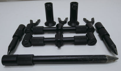 Fox Black Label 3 Rod Adjustable Buzzbars + Bankstick Set