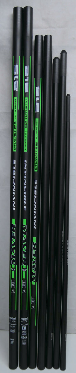 Maver Invincible 215 14.5m Pole + Extension + 3 Top Kits + 1 Cup Kit
