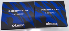 Okuma Inception 6000 Reels + 3 Spare Spools