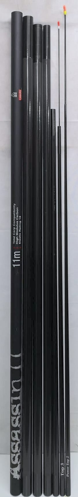 Leeda Assassin II 11m Pole + 2 Top Kits