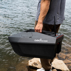 Rippton CatchX Black Samurai Bait Boat + Carry Bag