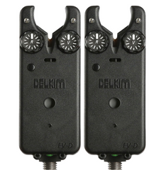 Delkim EV-D Bite Alarms + Snag Ears v2 X2