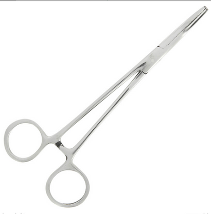 Forceps 6 Inch Stainless Steel Curved