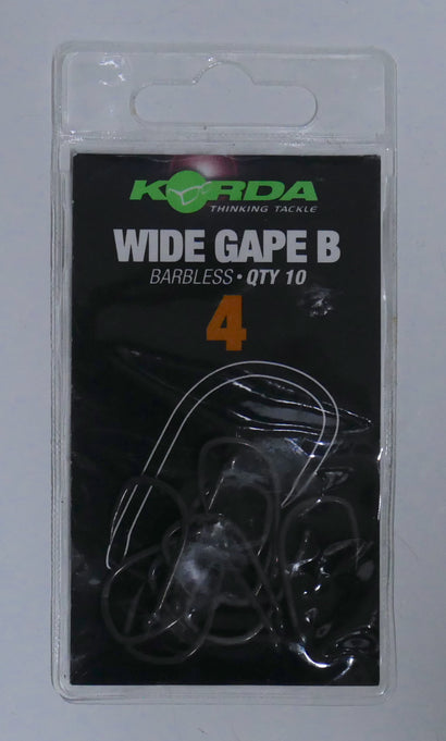 Korda Wide Gape Barbless Hooks