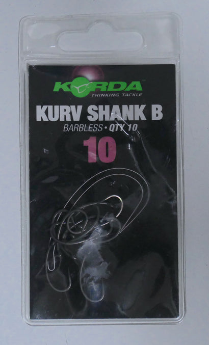 Korda Kurv Shank Hooks Barbless