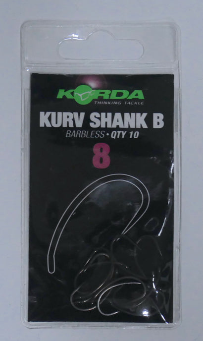 Korda Kurv Shank Hooks Barbless