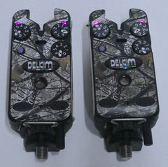 Delkim TXi Plus Bite Alarms Purple + Camo Skins + D-Locks X2