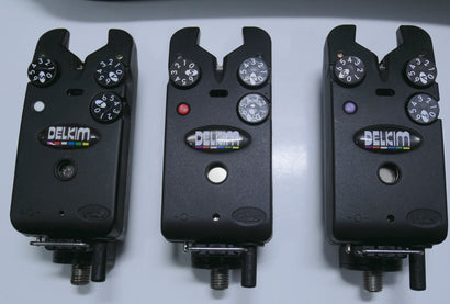 Delkim TXi Plus Bite Alarms + RX Pro Plus Receiver + Snag Ears + D-Locks + Nitelites