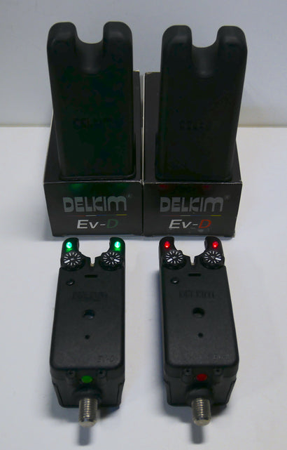 Delkim EV-D Bite Alarms Green & Red