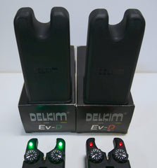 Delkim EV-D Bite Alarms Green & Red