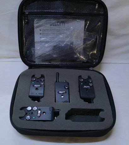 Delkim TXi Plus Bite Alarms + Snag Ears + Black Box Case + RX Pro Plus Receiver