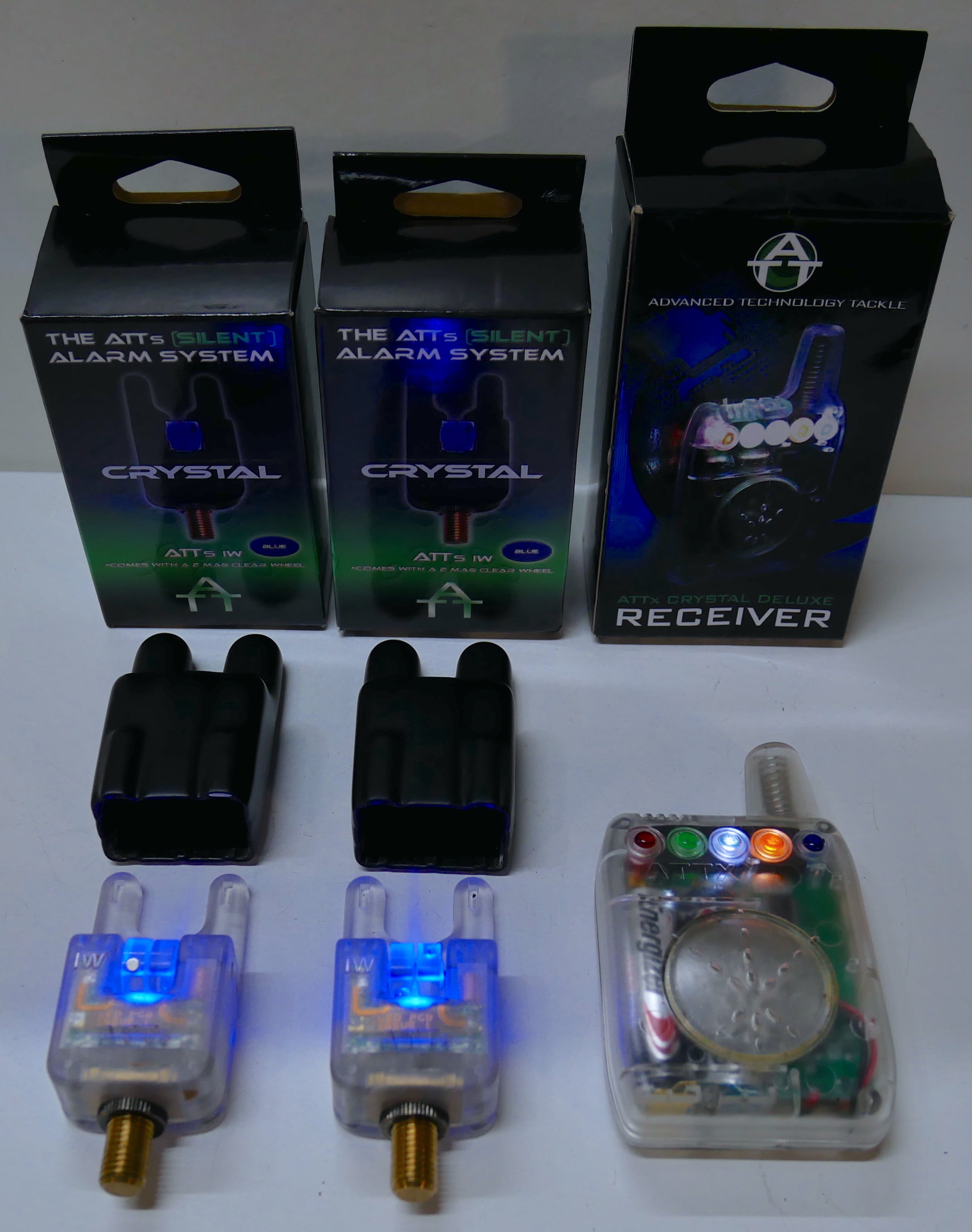 Atts Crystal Bite Alarms Blue + Receiver – Fish For Tackle