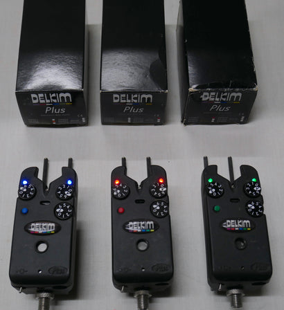 Delkim Standard Plus Bite Alarms + Snag Ears X3