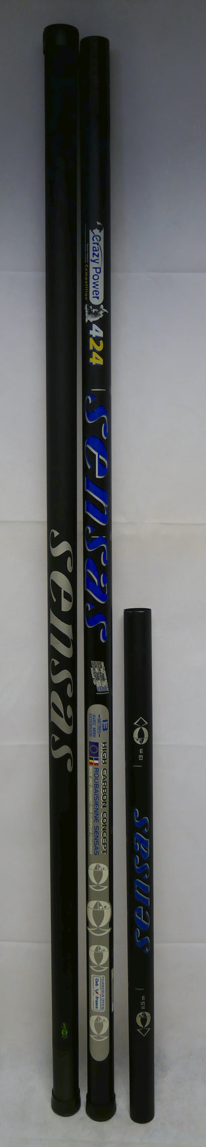 Sensas Crazy Power 424 14.5m Pole + 5 Top Kits + Cup Kit