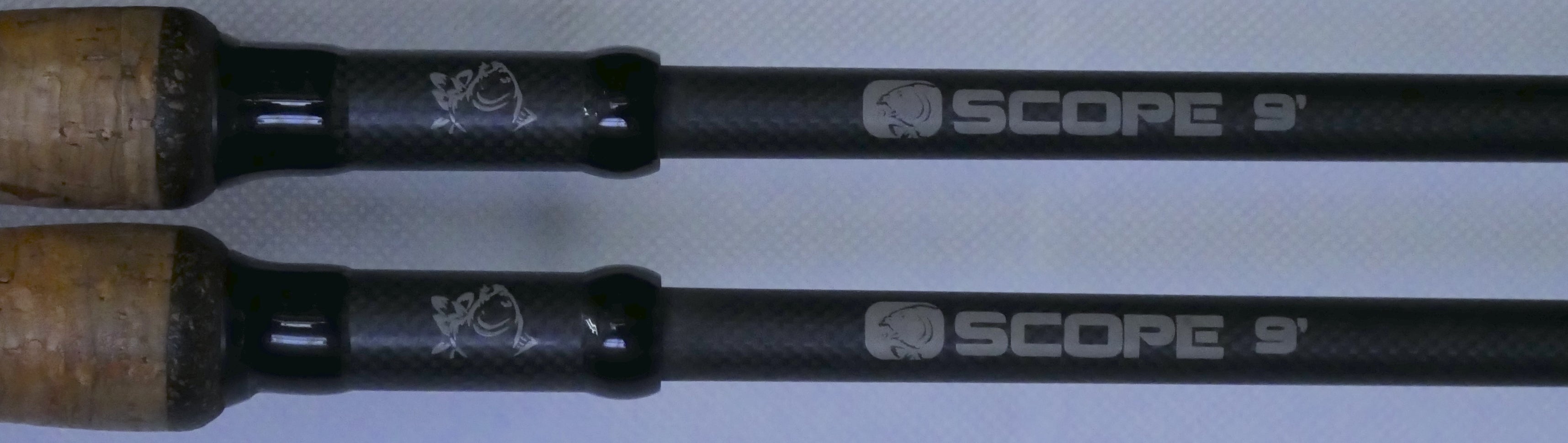 Scope Rods Nash Scope Cork 9ft 1.75lb Rods X2 + Scope Ops Double Rod Skin – Fish ...