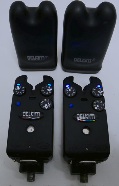 Delkim Standard Plus Bite Alarms Blue + D-Lok X2
