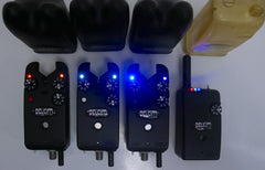 Delkim TXi Plus Bite Alarms Red White & Blue + RX Pro Plus Receiver