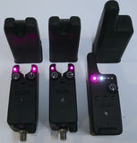 Delkim TXi-D Bite Alarms Purple X2 + RX-D Receiver