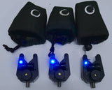 Gardner Black TLB Bite Alarms Blue LEDS X3