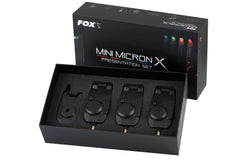 Fox Mini Micron X 3 Rod Presentation Bite Alarm Set *Ex-Display*